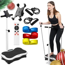 LX18 Vibration Plate Exercise Machine, Power Platform for Lymphatic Drainage,...