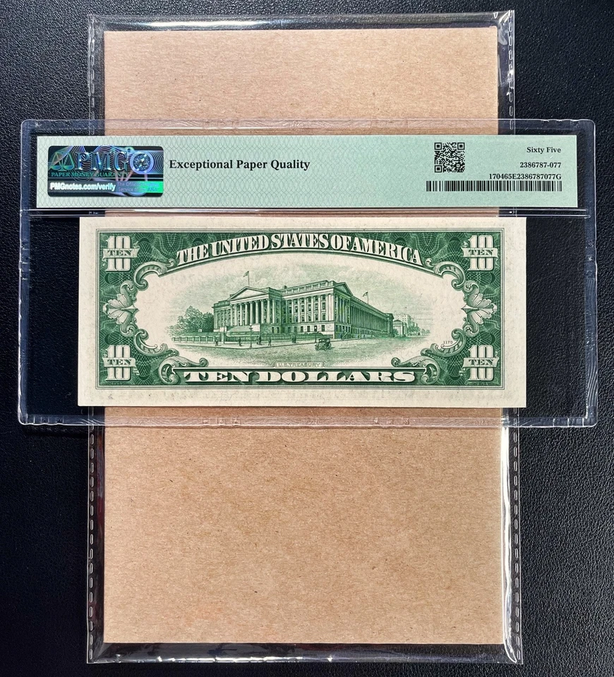 Fr. 1704 1934C $10 Silver Certificate PMG 65 EPQ - GEM UNC - Image 3 of 3