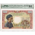 [#284735] South Vietnam, 1000 Dông, n.d. (1955-1956), Specimen, UNC(64), PMG, Ch