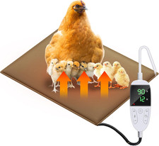 Chicken Heating Pad Chick Brooder Pad Poultry Heated Mat Adjustable Digital Ther