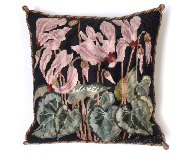 Download Elizabeth Bradley Needlepoint CYCLAMEN Chart & Yarn Color Card & Some Yarn | eBay