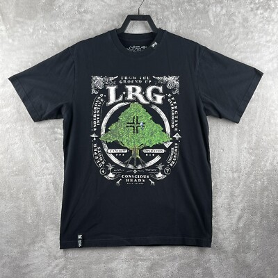 LRG From The Ground Up T-Shirt Black Size Large Lifted Research Group