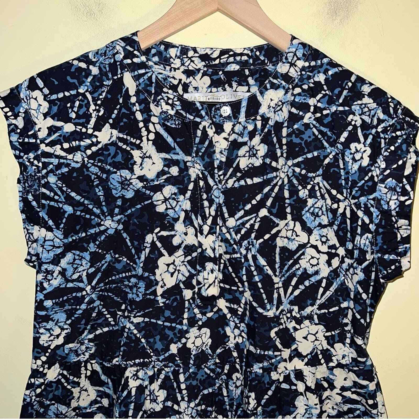 MARIE OLIVER patterned button up lightweight dres… - image 3