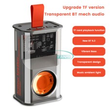 Mecha Speakers Transparent Bluetooth Stereo Surround Audio Player Loudspeaker