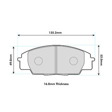 Ferodo DS3000 Competition Front Brake Pad Set For Honda Civic Inc Type R / S2000