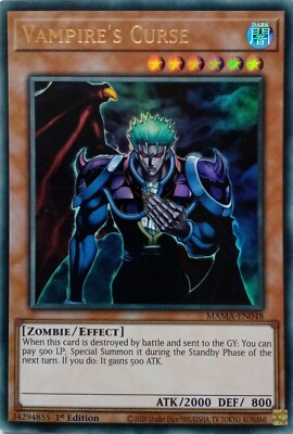 MAMA-DE048 VAMPIRFLUCH ULTRA RARE 1.AUFLAGE YuGiOh KARTE