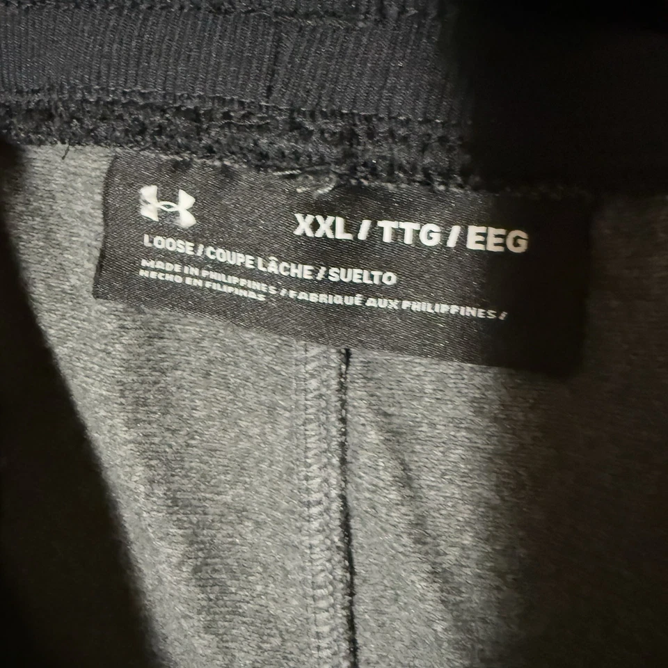 Calça jogger Under Armour lã tamanho 2XL cinza preta academia de lazer - Imagem 3 de 4
