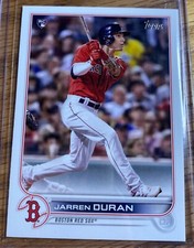 2022 Topps Series 1 Jarren Duran RC Rookie MLB Baseball Card #187 Boston Red Sox. rookie card picture