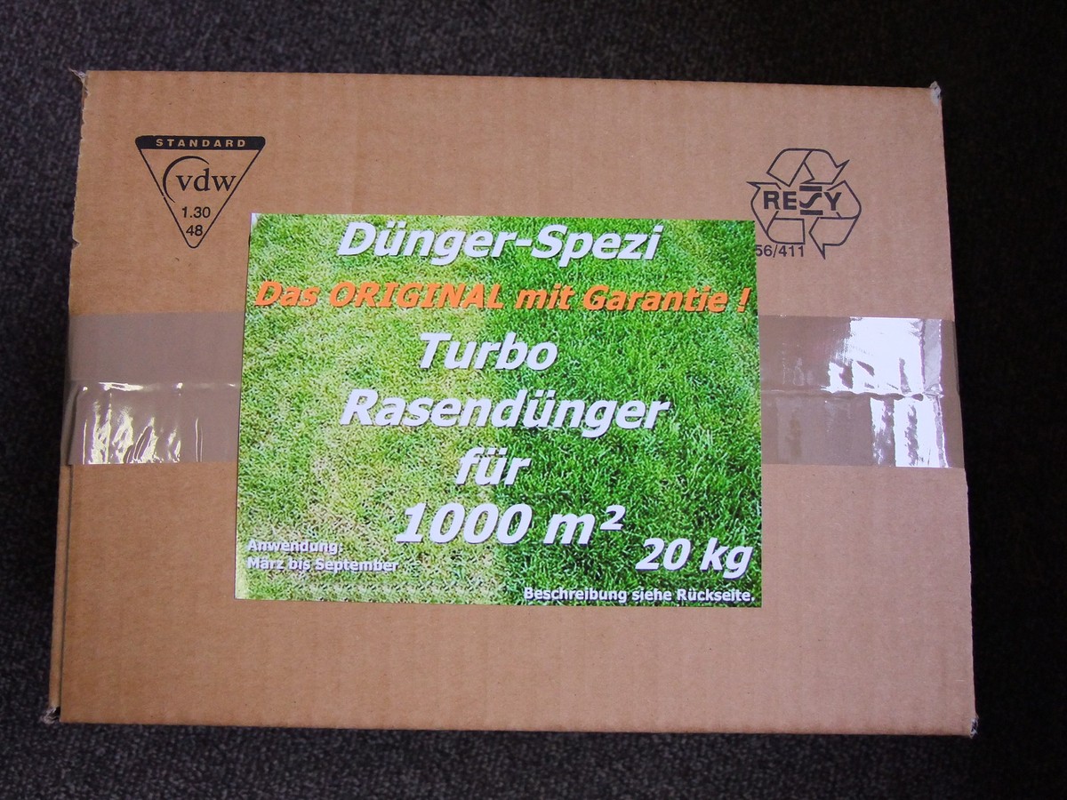 TURBO Rasendnger Dnger fr 1000 m Neu Schwefel auch in 5 und 10 kg Rasen  | eBay.de