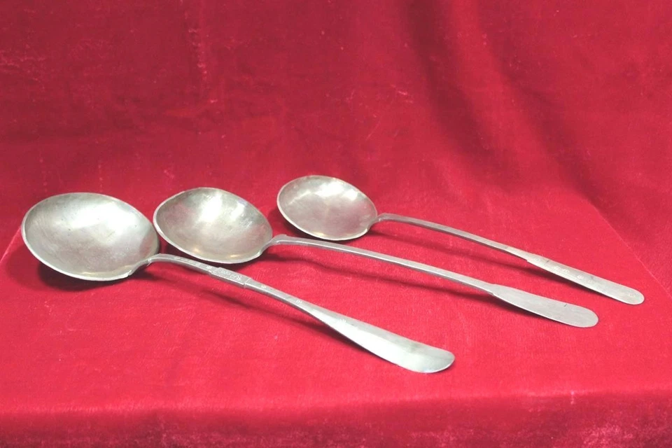 3 латунные ложки и кухонная сервировочная утварь винтажные декоративные столовые приборы - Изображение 4 из 4