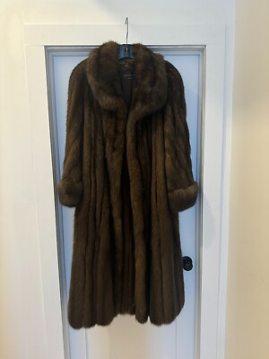 Barguzin Russian Sable Fur Coat by Karabelas Full Length