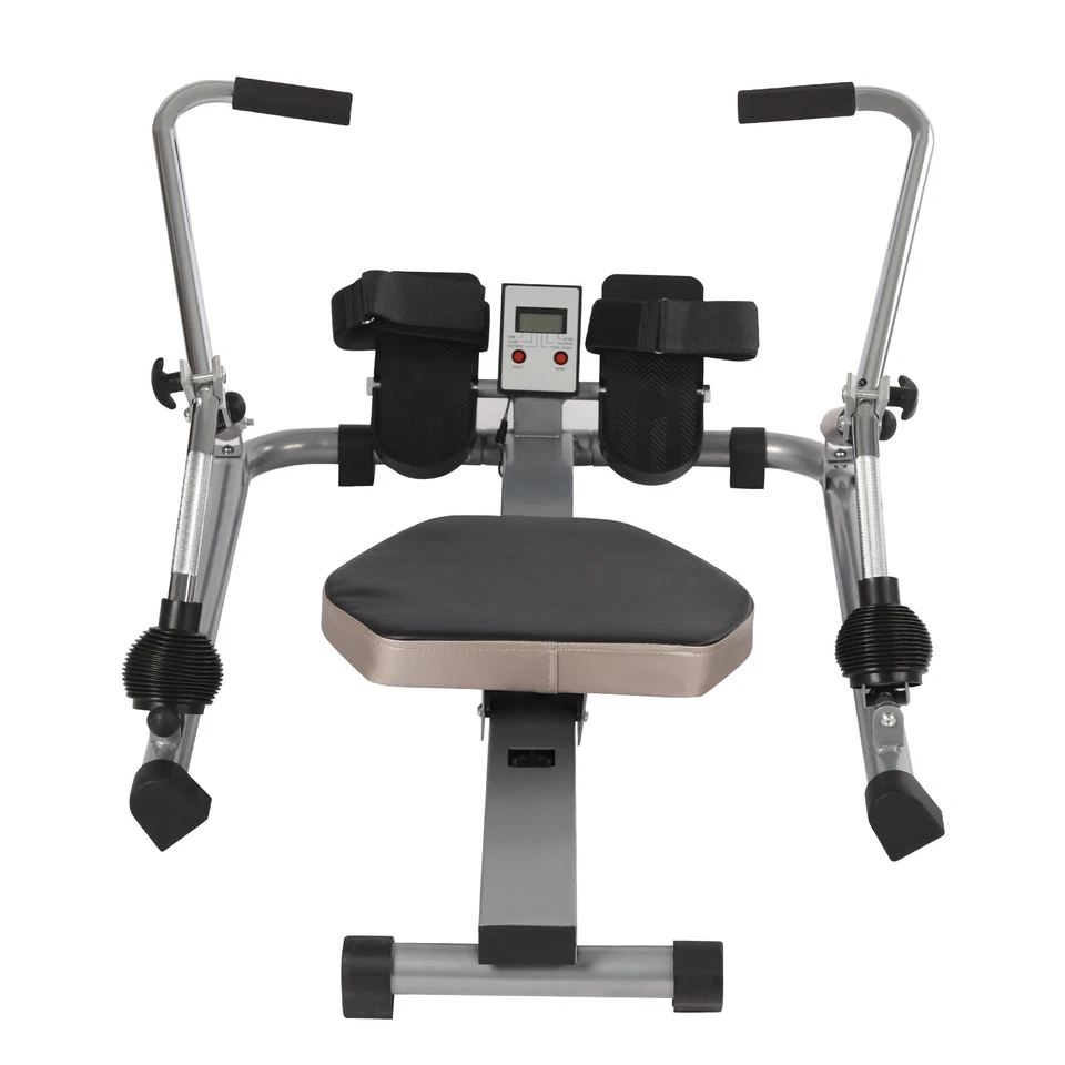 Rowing Machine Rowing Machine Abdominal Trainer Exercise Machine Folding 12 Levels LCD 2in1 - Image 4 of 4