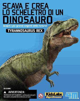 4M Kidzlabs Gräbt E Create Dinosaurier T-Rex Tyrannosaurus - Dig A Skeleton
