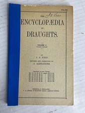 The Encyclopedia of Draughts Volume 3 Fourth Edition Kear Alexander Checkers