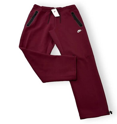 burgundy tech fleece pants