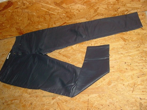 Kunst-Lederhose Lack/Leder-ähnl.Hose v. ESPRIT/EDC Gr.42 dunkelblau - Bild 2 von 2