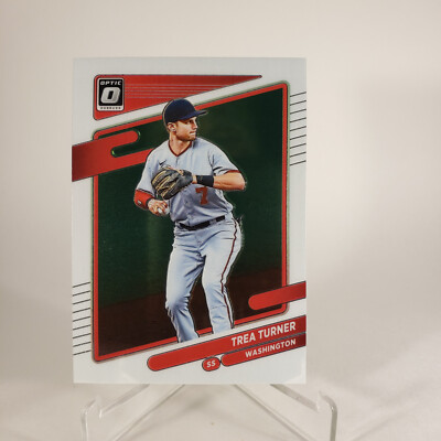 2021 Donruss Optic Base #121 Trea Turner Washington Nationals
