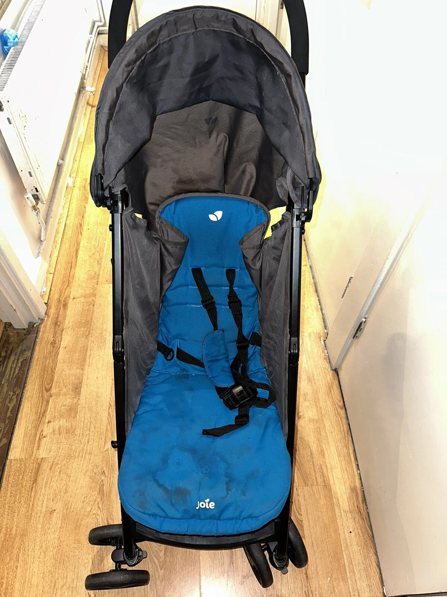 Joie Nitro E Stroller Blue with Raincover fast free delivery