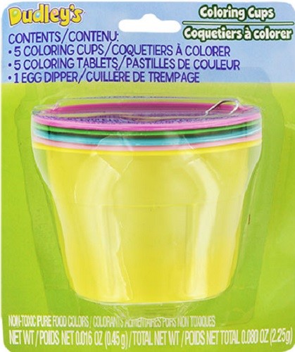 Easter Egg Coloring Cups kit, 5 Colors/Kit, E23 | eBay