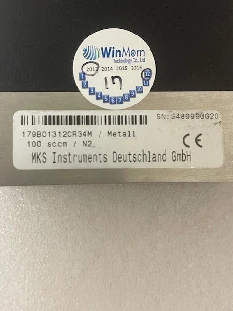 MKS MASS-FLO METER 179B01312CR34M con registro de calibración Foto 4 de 4