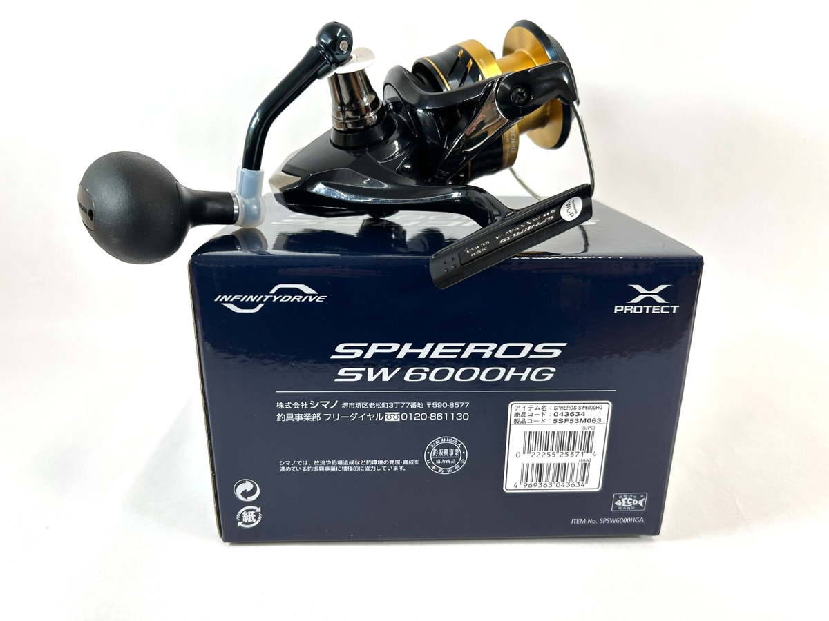 Shimano 21 SPHEROS SW 6000HG 5.7 Spinning Reel in Box | eBay