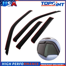 Dark Black Side Wind Deflectors Window Visors 4p For 1991-2005 Ford Explorer