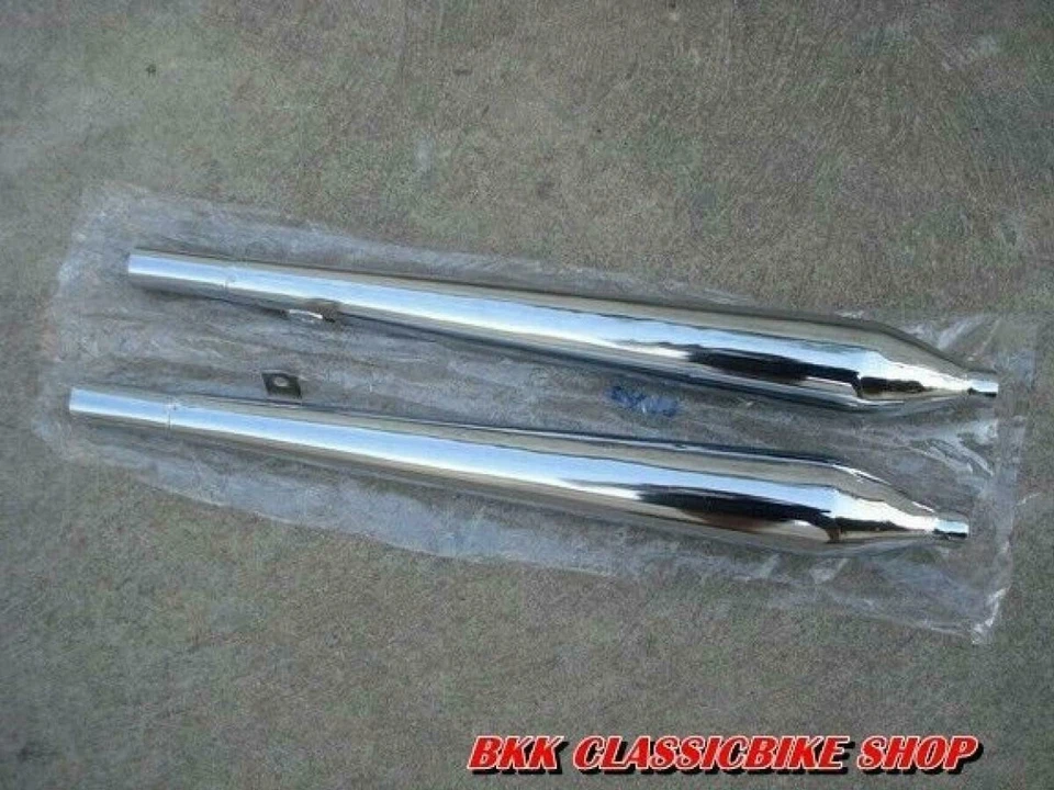 Fit HONDA Dream 250 305 C77 CA77 C72 CA72 EXHAUST MUFFLER LH&RH Brand New 1 PAIR - Imagem 4 de 4