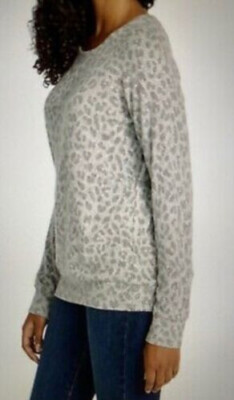 BUFFALO DAVID BITTON Ladies Print Top Long Sleeve (Gray CHEETAH
