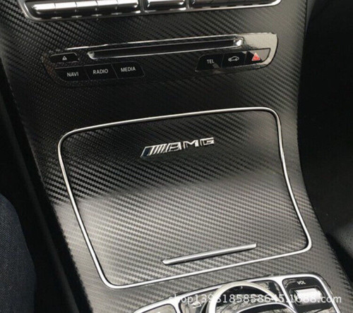 Interior sticker Mercedes AMG emblem for center console dashboard. | eBay