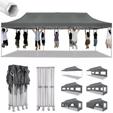 10x30 Pop up Canopy with Sidewalls Heavy Duty Commercial Waterproof Party Tent