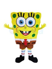 Mascotte Spongebob Deluxe costume da adulti spugna gialla copia professionale 