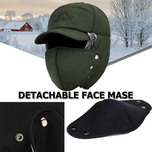 Unisex Winter Sturmhaube Mütze Warm Trapper Strickmütze Outdoor Winddicht Skimütze - Bild 14 von 24
