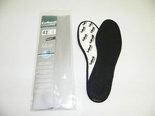 COLLONIL SILVER INSOLE size 36 SILVER THREADS ANTIMICROBIAL. EFFECT BLACK