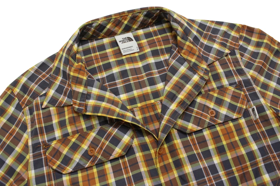 THE NORTH FACE Shirt Herren Klein Geknopft Kurzärmelig Gespreizter Kragen - Bild 4 von 4