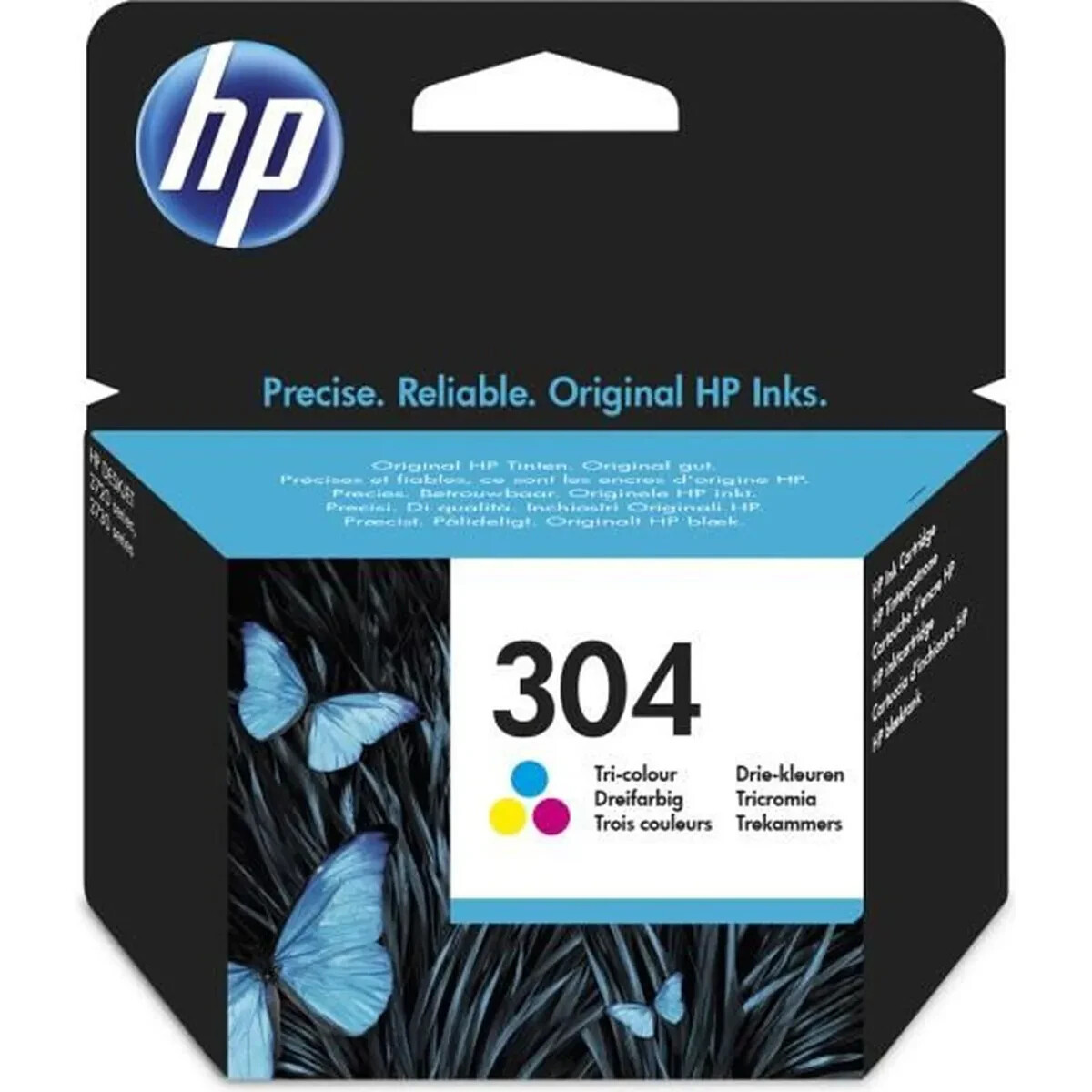 Cartouche d'encre HP 304 N9K05AE tricolore pour imprimante jet d'encre HP DeskJet 2620