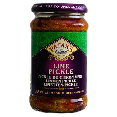 6 x 283g  PATAK'S Limetten Pickles (Medium)  Mild Lime Pickle