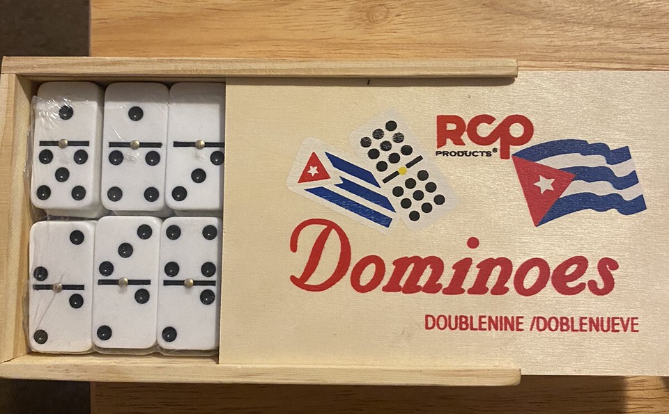 Double Nine 9 Doble Nueve Cuban Flag Dominoes Traditional Board Game | eBay