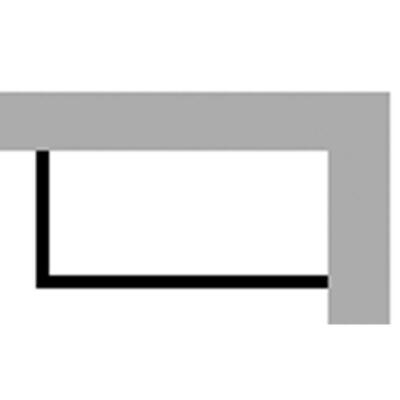Duravit ST891608282 Furniture Panel Starck 58-1/4'' for Right Corner Bathtub Whit