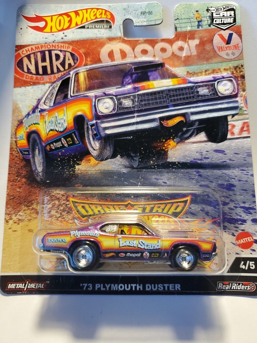 Hot Wheels Premium, Drag Strip Demons '73 Plymouth Duster,1/64 Scale W11