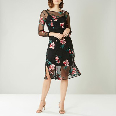 coast moira ruffle dress
