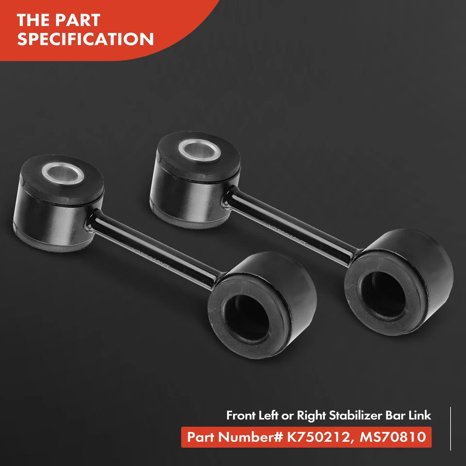 Novo 2 peças dianteiro esquerdo e direito barra oscilante link final para Volkswagen EuroVan 1993-2003 - Imagem 4 de 4