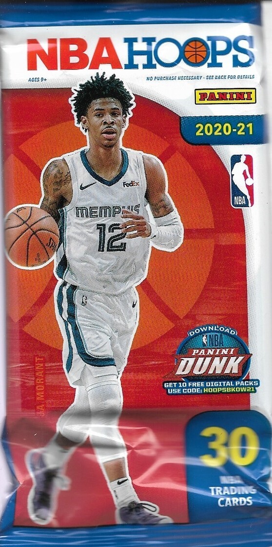 スポーツ選手 2020-21 PANINI NBA CARDS 2020-21 Panini NBA Hoops Value pk. 30 cards card - look for rookie