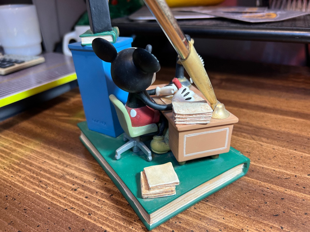 レトロなミッキーマウスのボールペンとキーホルダー☆Colibri×DISNEY RARE Vintage ~ Colibri Disney Mickey Mouse At The Office Clock