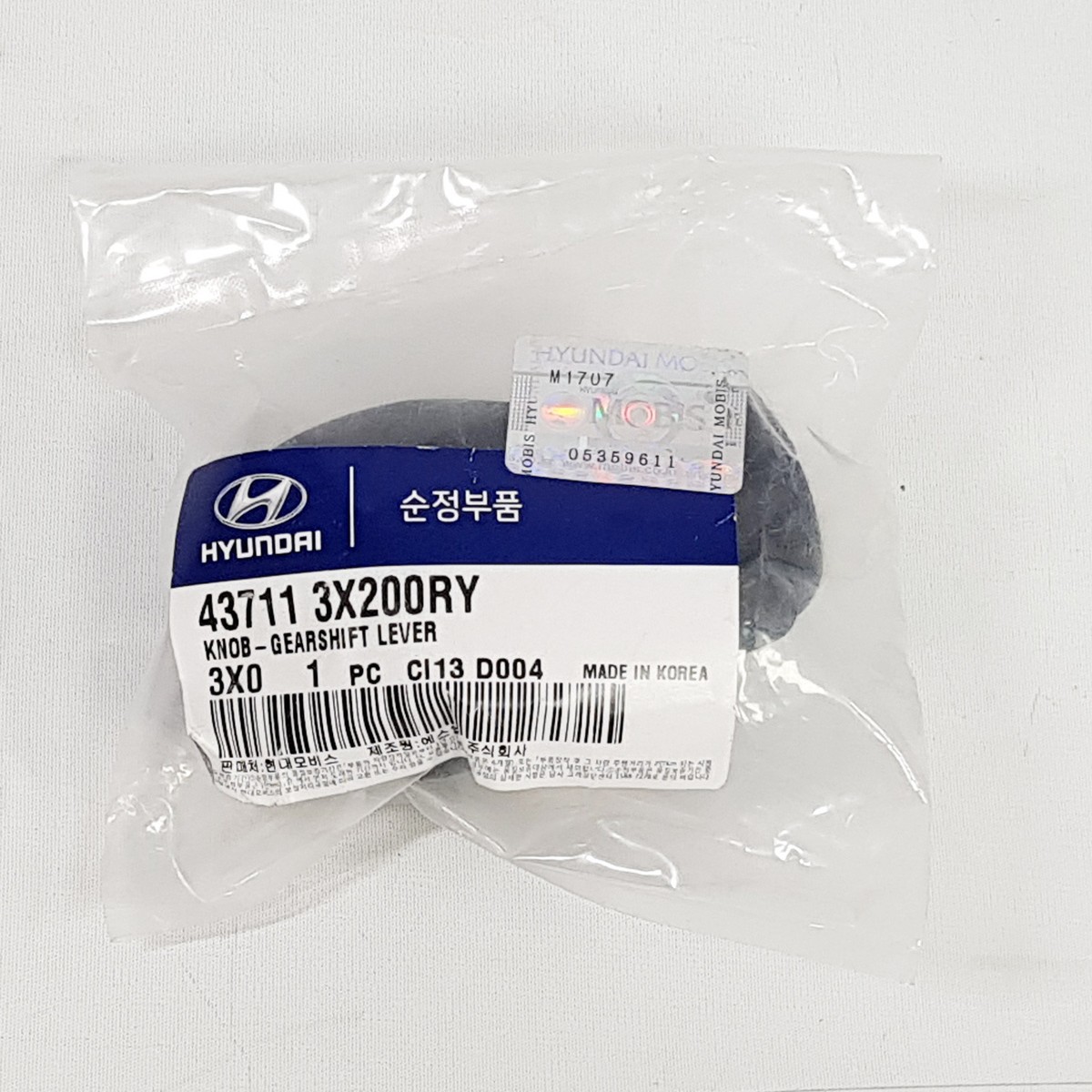 Genuine 437113X200RY Gear Shift Knob 6Speed Manual For Hyundai