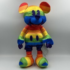 Disney Pride Collection Mickey Mouse Rainbow Plush 16 Limited Edition