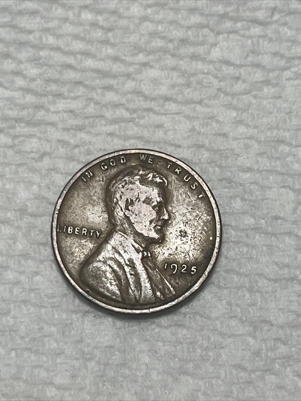 #756-1925 Lincoln Wheat Penny 1c No Mint Mark