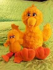 2 BIG BIRD Plush Sesame Street 14" Gund 7" Applause Free Shipping