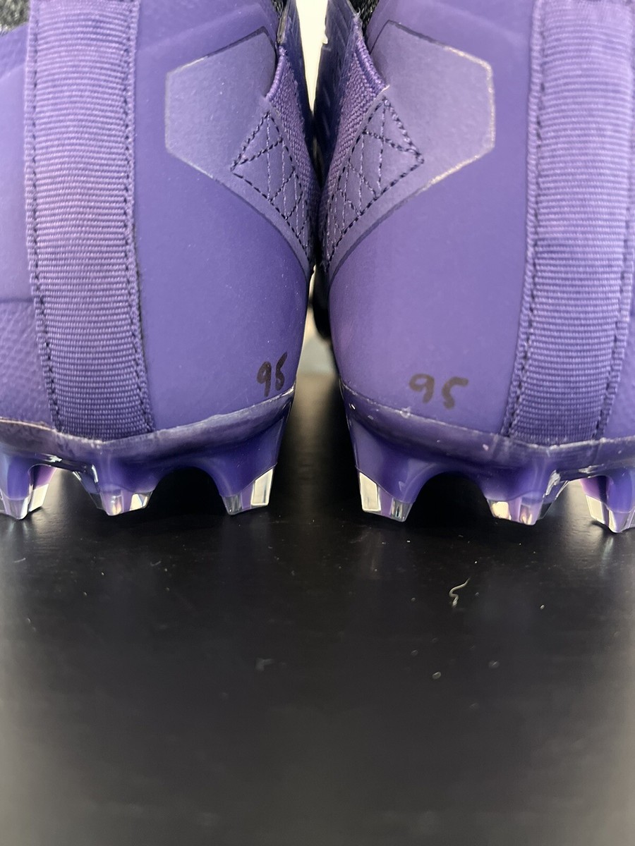 Size 15 Nike Alpha Menace Elite 2 Purple Football Cleats NEW  display picture 3