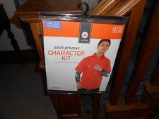 Adult Prison Prisoner Halloween Costume New NIB Halloween One Size Fits All