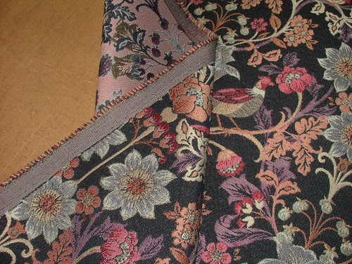 Morris Vogel Mitternachtsblau Jacquard Stoffvorhang Polsterkissen Würfe Verwendung - Bild 8 von 12